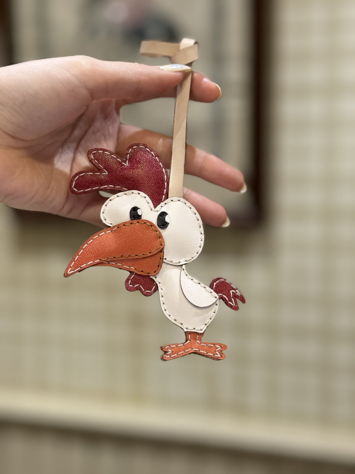 Rooster leather charm view 25