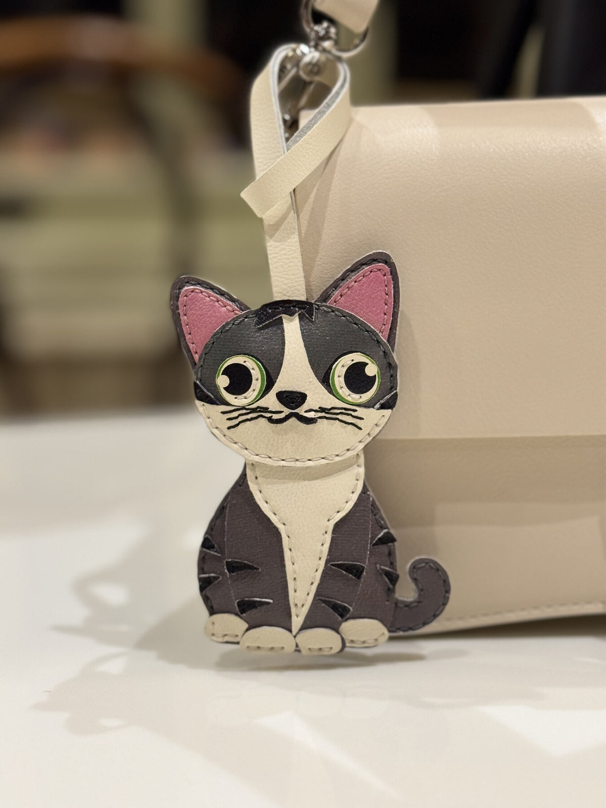 American Shorthair leather charm view 2