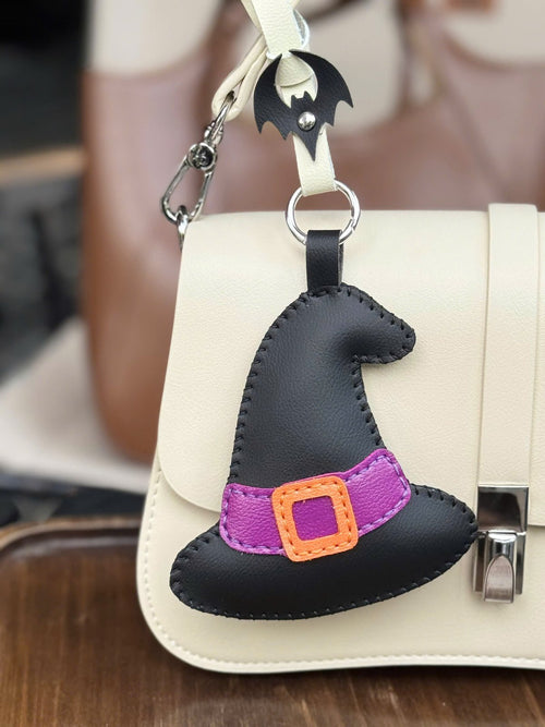 Witch Hat leather charm detail